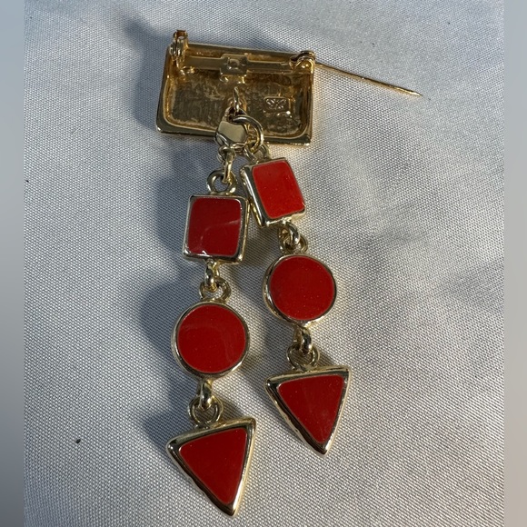 80’s Ernst Bek abstract charm dangle pin - Picture 4 of 7